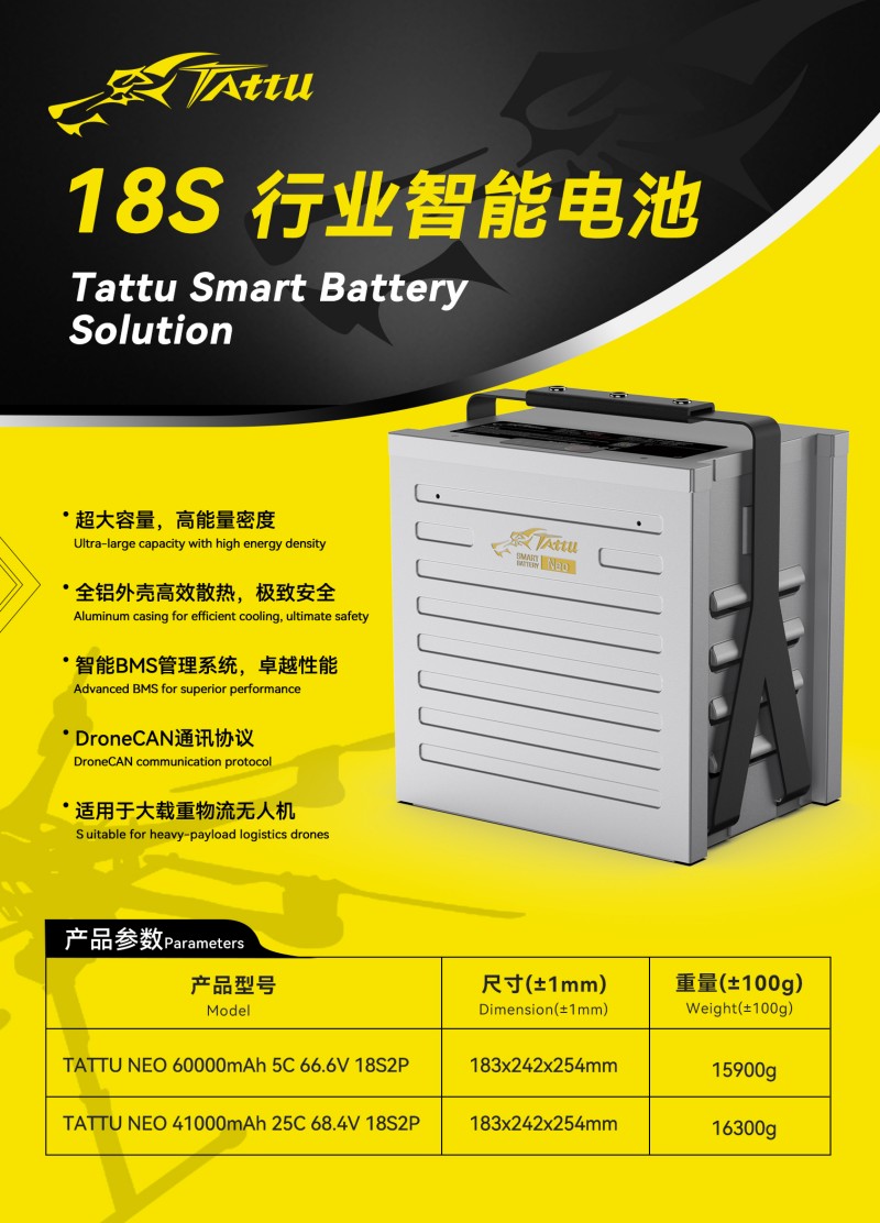 Tattu Neo 18S 工業智能電池 Tattu Neo 18S 工業智能電池